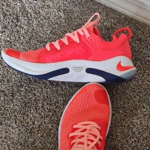 Nike Women's Athletic Shoes - Bright Orange and White